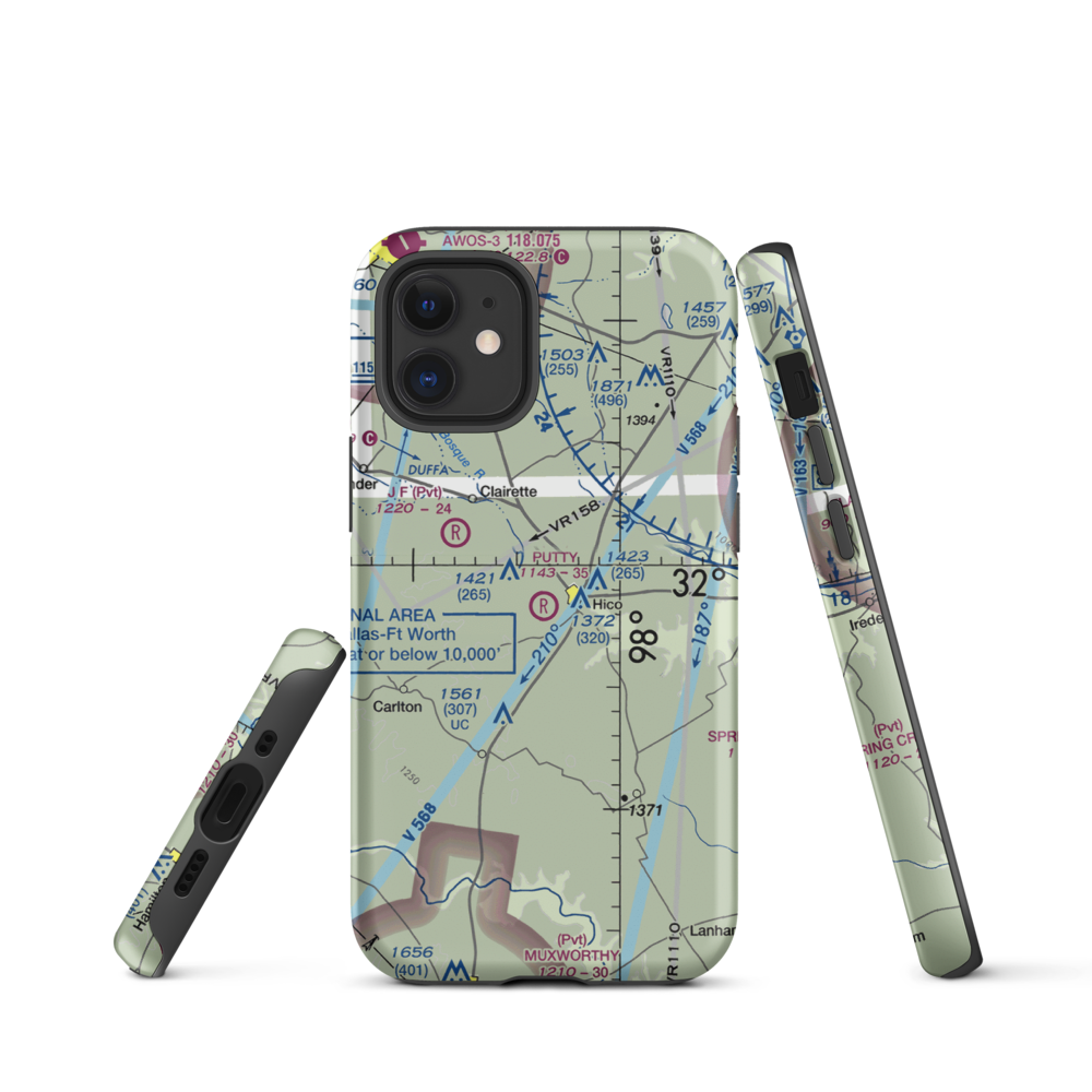 Putty Ranch Airport (TA78) VFR Sectional  Tough iPhone Case iPhone 12 mini model shown