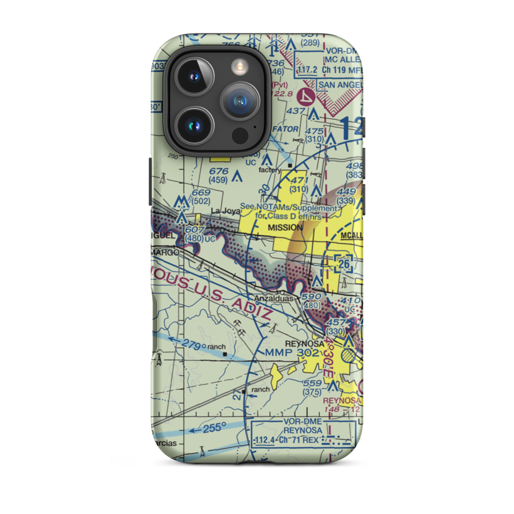 Putz Airport (US-0136) VFR Sectional  Tough iPhone Case iPhone 16 Pro Max model shown