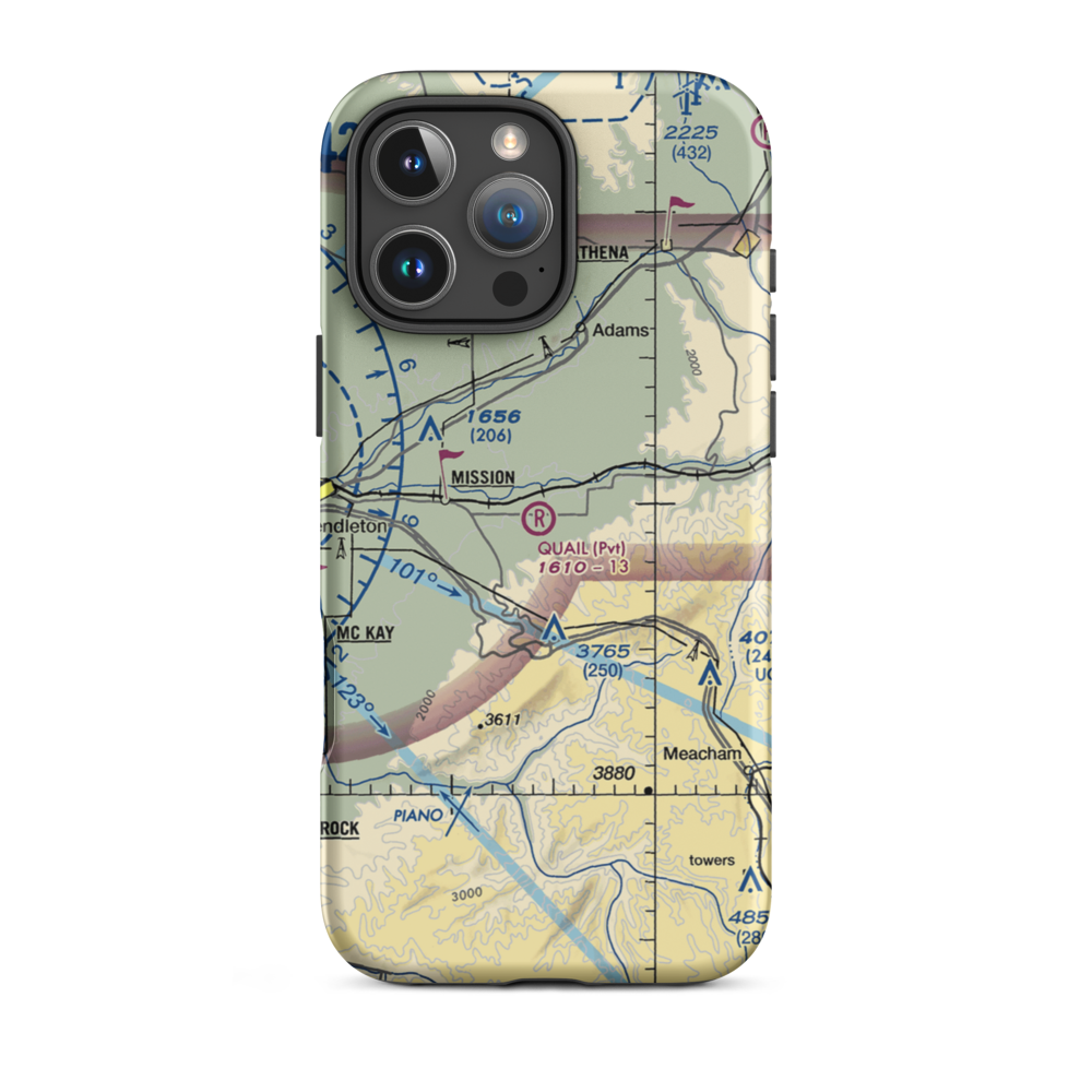 Quail Field (OG42) VFR Sectional  Tough iPhone Case iPhone 16 Pro Max model shown