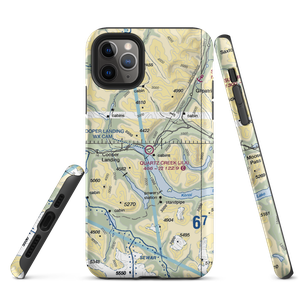 Quartz Creek Airport (JLA) VFR Sectional  Tough iPhone Case