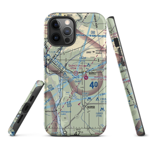 Quincy Flying Service Airport (WA74) VFR Sectional  Tough iPhone Case