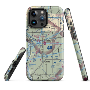 Quincy Municipal Airport (80T) VFR Sectional  Tough iPhone Case