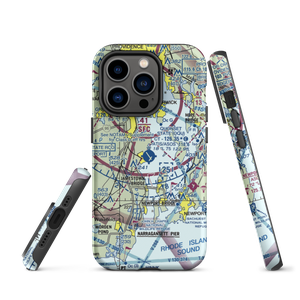 Quonset State Airport (OQU) VFR Sectional  Tough iPhone Case