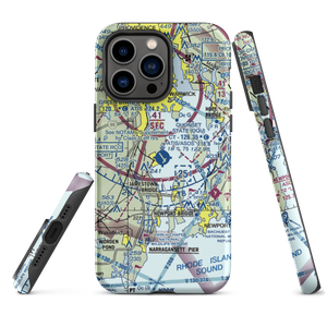 Quonset State Airport (OQU) VFR Sectional  Tough iPhone Case
