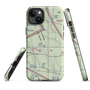 R & J Livestock County Airport (TA82) VFR Sectional  Tough iPhone Case