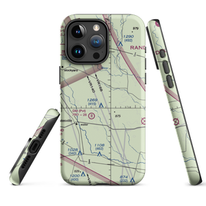 R & J Livestock County Airport (TA82) VFR Sectional  Tough iPhone Case