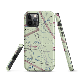 R & J Livestock County Airport (TA82) VFR Sectional  Tough iPhone Case