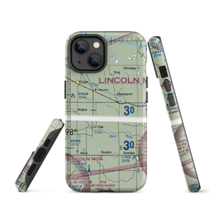 R & R Farms Airport (80NE) VFR Sectional  Tough iPhone Case