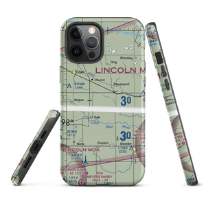 R & R Farms Airport (80NE) VFR Sectional  Tough iPhone Case