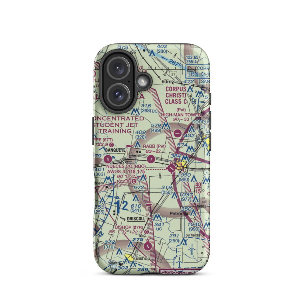 Rabb Dusting Inc Airport (XS66) VFR Sectional  Tough iPhone Case iPhone 16 model shown