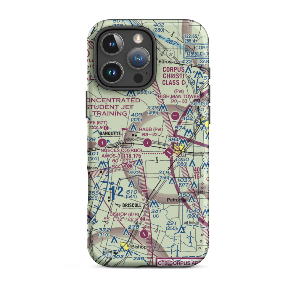 Rabb Dusting Inc Airport (XS66) VFR Sectional  Tough iPhone Case iPhone 16 Pro Max model shown