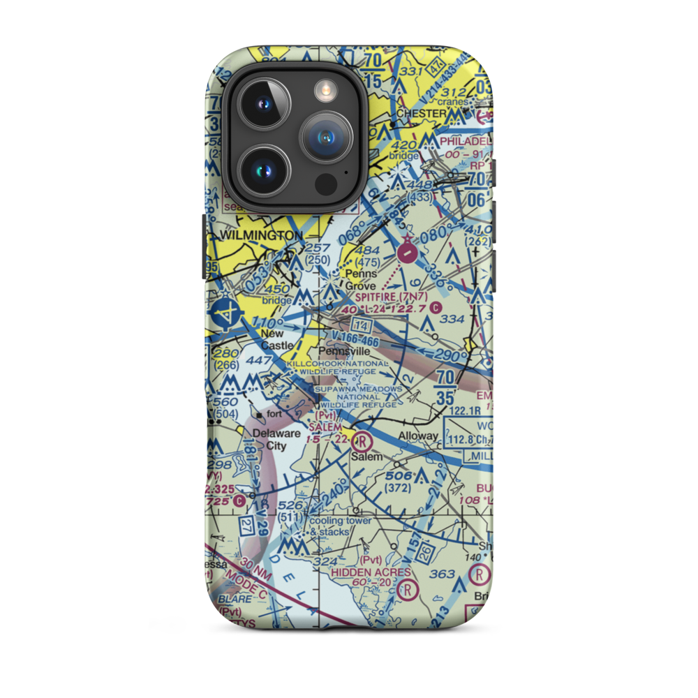 Rainbow'S End Airport (JY39) VFR Sectional  Tough iPhone Case iPhone 16 Pro Max model shown
