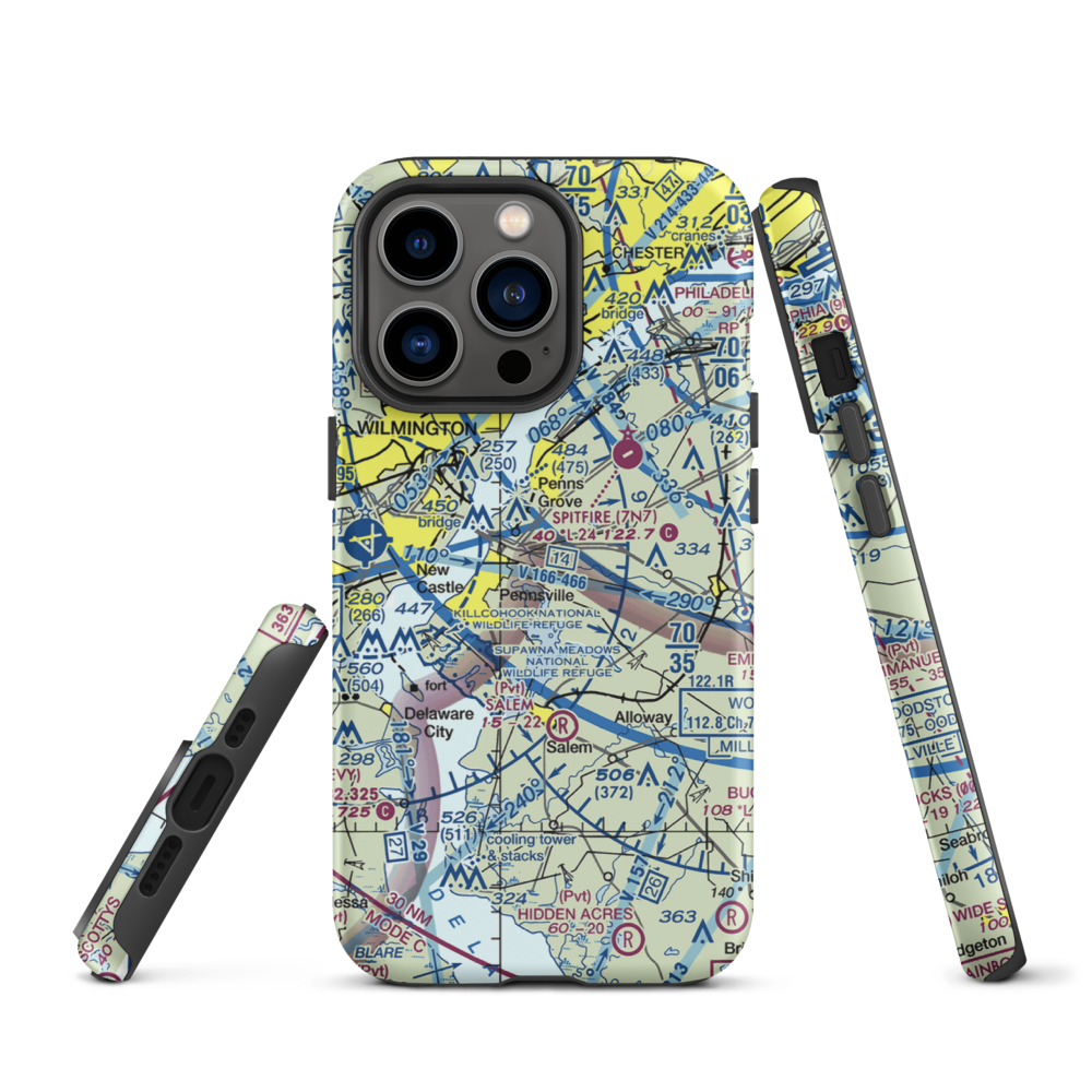 Rainbow'S End Airport (JY39) VFR Sectional  Tough iPhone Case iPhone 13 Pro model shown