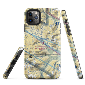 Rainy Pass Lodge Airport (6AK) VFR Sectional  Tough iPhone Case