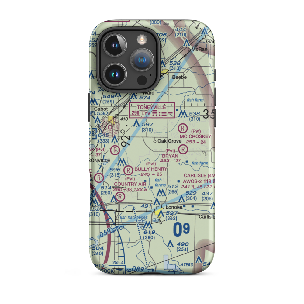 Ralph Fulmer Field (AR54) VFR Sectional  Tough iPhone Case iPhone 16 Pro Max model shown