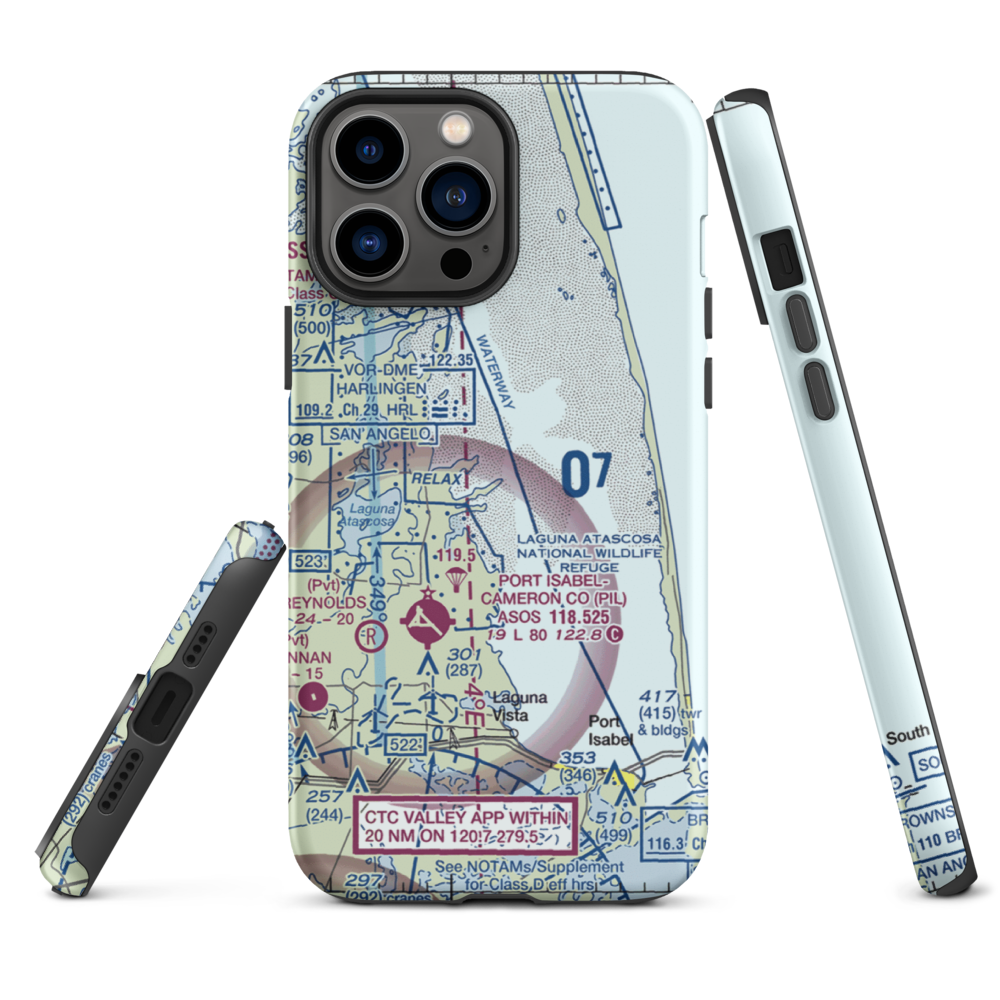 Rancho Buena Vista Airport (TS94) VFR Sectional  Tough iPhone Case iPhone 13 Pro Max model shown