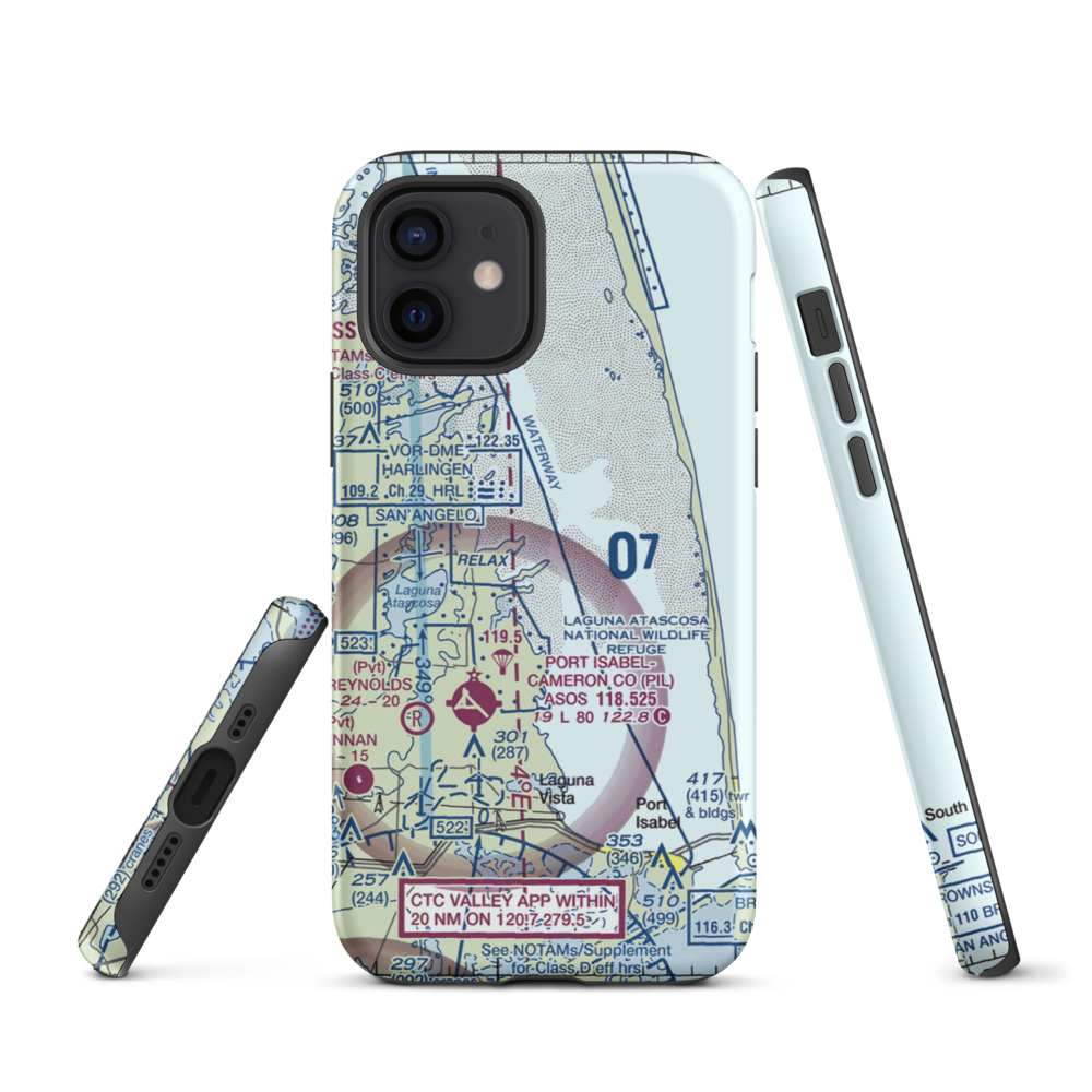Rancho Buena Vista Airport (TS94) VFR Sectional  Tough iPhone Case iPhone 12 model shown