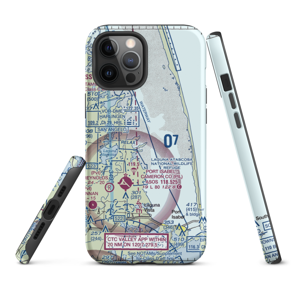 Rancho Buena Vista Airport (TS94) VFR Sectional  Tough iPhone Case iPhone 12 Pro Max model shown