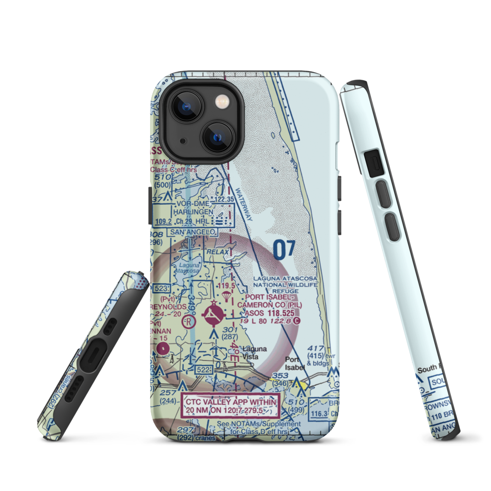 Rancho Buena Vista Airport (TS94) VFR Sectional  Tough iPhone Case iPhone 13 model shown