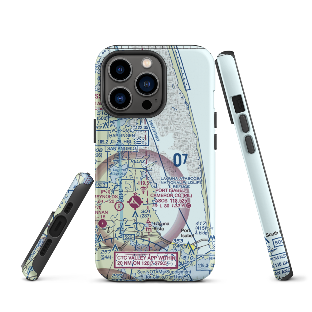 Rancho Buena Vista Airport (TS94) VFR Sectional  Tough iPhone Case iPhone 13 Pro model shown