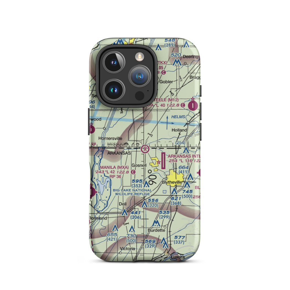 Randal Field (70AR) VFR Sectional  Tough iPhone Case iPhone 16 Pro model shown