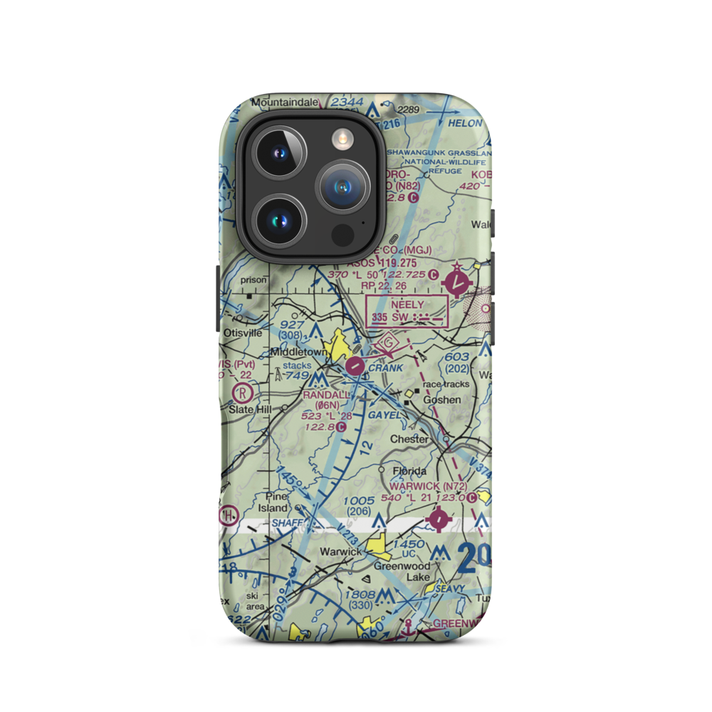 Randall Airport (06N) VFR Sectional  Tough iPhone Case iPhone 16 Pro model shown