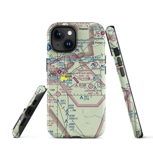 Randolph Air Force Base Auxiliary Airport (SEQ) VFR Sectional  Tough iPhone Case