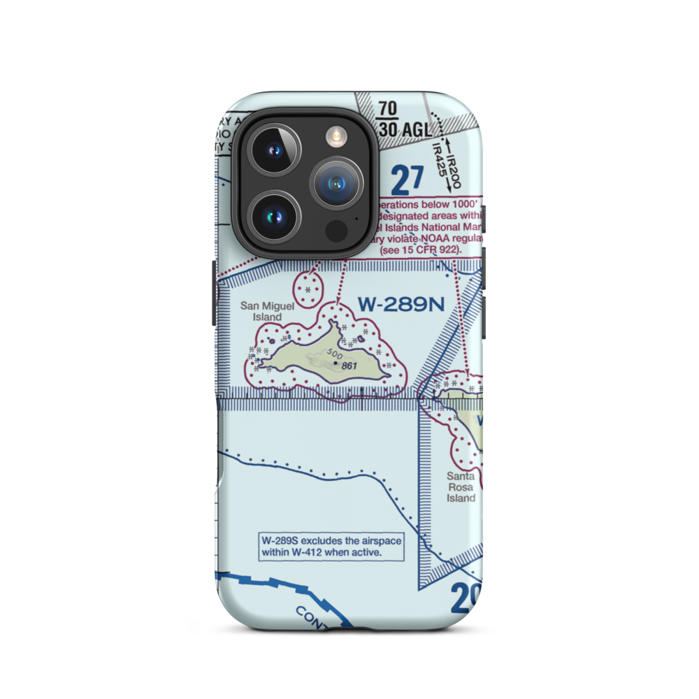 Ranger Station Airstrip (US-0227) VFR Sectional  Tough iPhone Case iPhone 16 Pro model shown