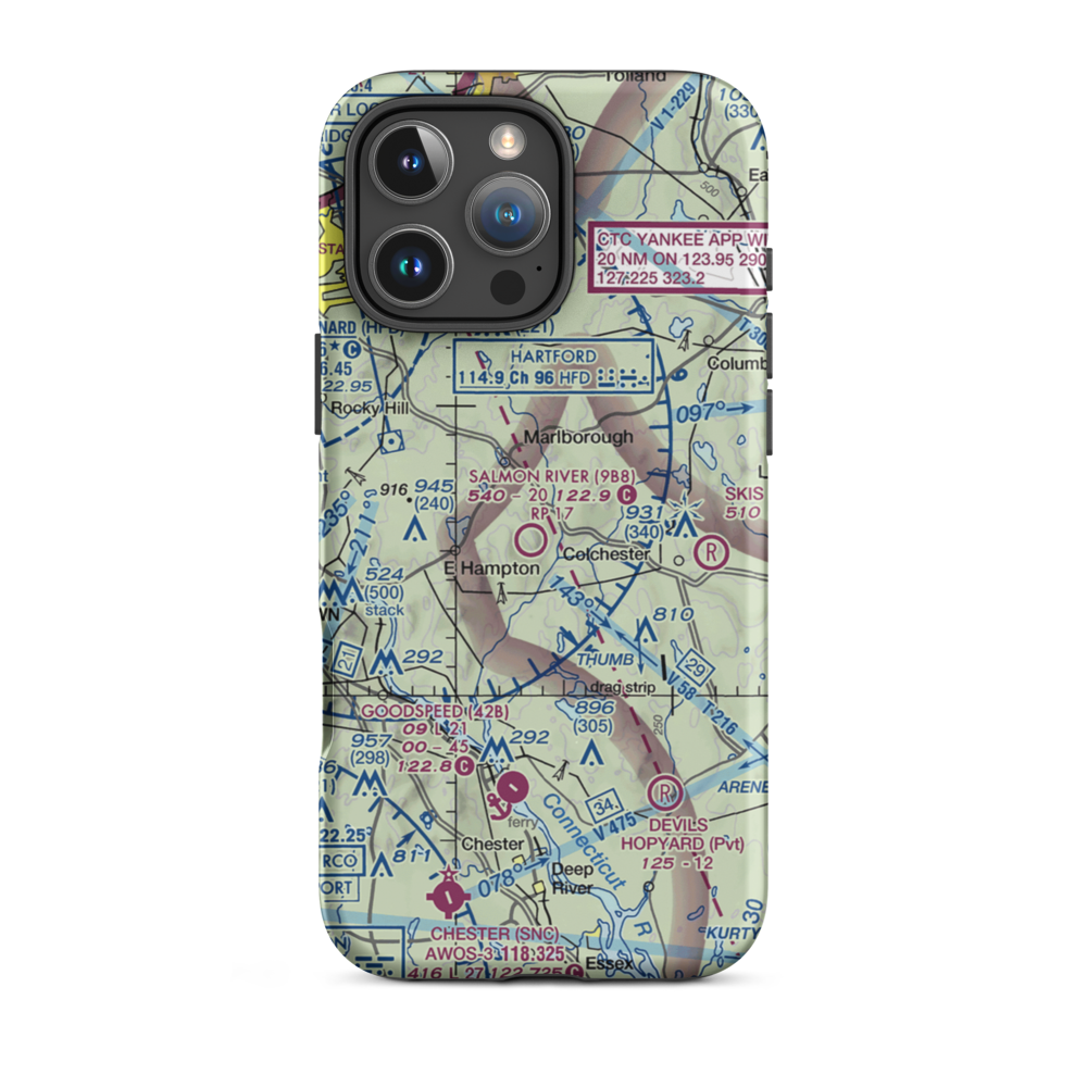 Rankl Field (CT20) VFR Sectional  Tough iPhone Case iPhone 16 Pro Max model shown