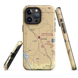 Ravendale Airport (O39) VFR Sectional  Tough iPhone Case