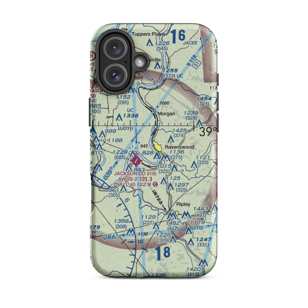 Ravenswood Seaplane Base (WV39) VFR Sectional  Tough iPhone Case iPhone 16 Plus model shown