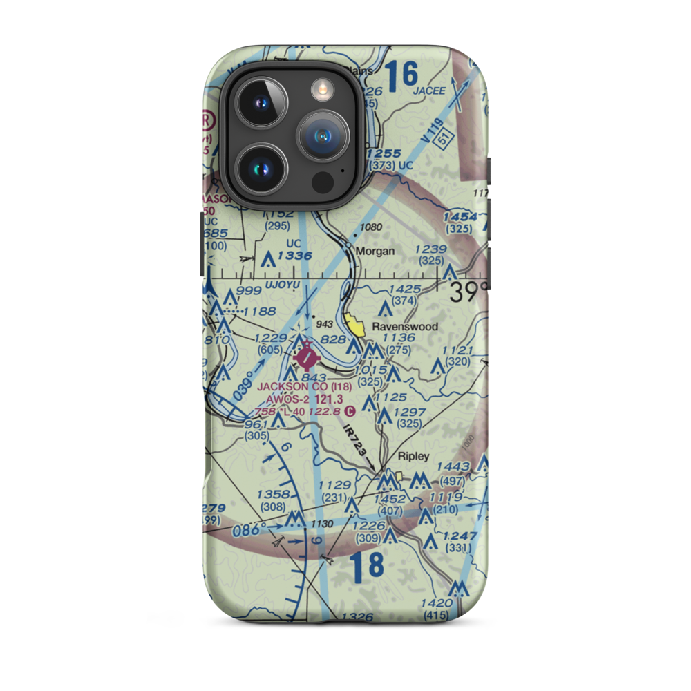 Ravenswood Seaplane Base (WV39) VFR Sectional  Tough iPhone Case iPhone 16 Pro Max model shown