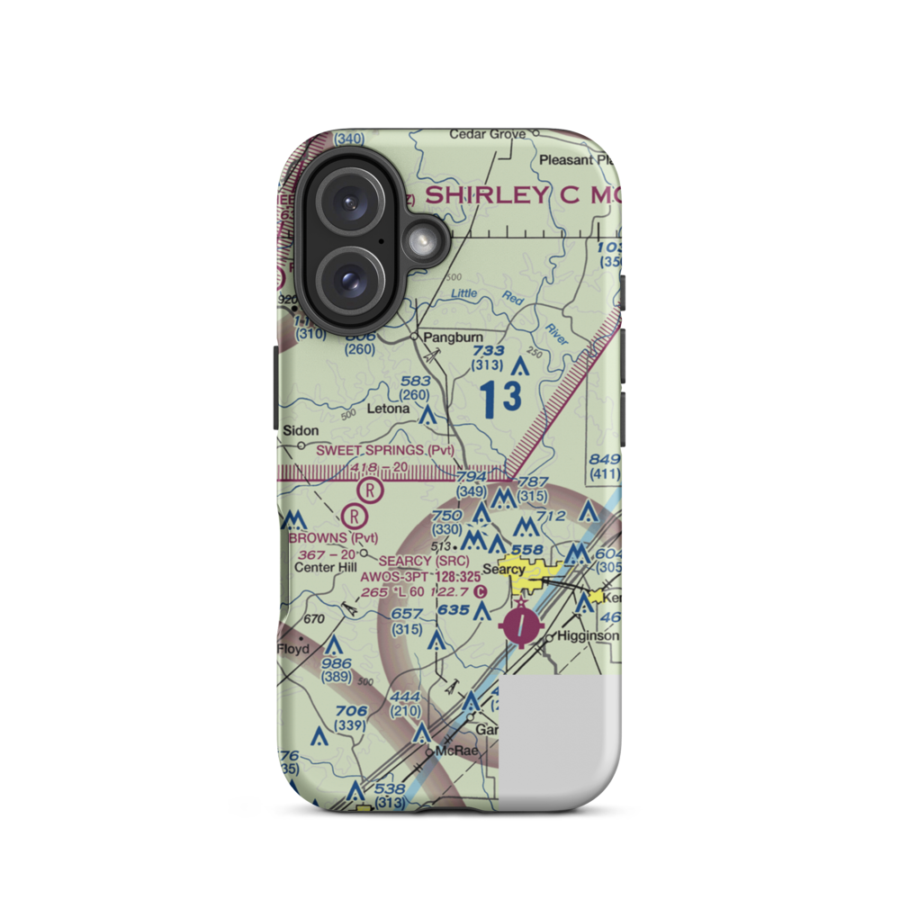 Reapers Field (REAPERS) VFR Sectional  Tough iPhone Case iPhone 16 model shown