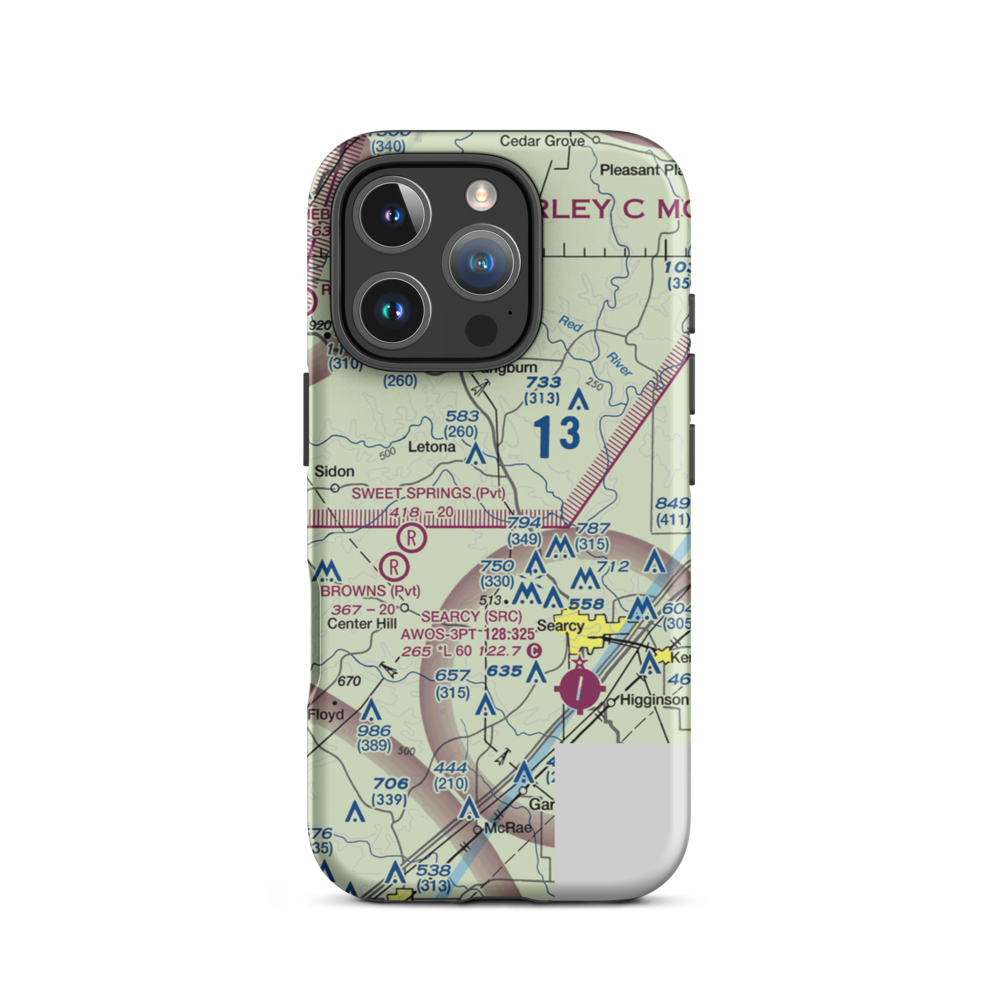 Reapers Field (REAPERS) VFR Sectional  Tough iPhone Case iPhone 16 Pro model shown
