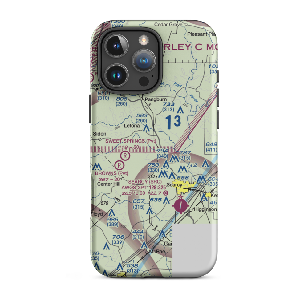 Reapers Field (REAPERS) VFR Sectional  Tough iPhone Case iPhone 16 Pro Max model shown