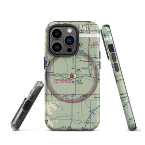 Red Cloud Municipal Airport (7V7) VFR Sectional  Tough iPhone Case