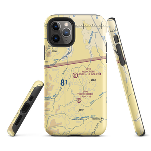 Red Creek Airport (AK80) VFR Sectional  Tough iPhone Case