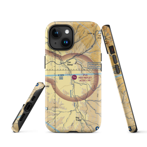Red Reflet Ranch Airport (WY00) VFR Sectional  Tough iPhone Case