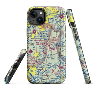 Red Stewart Airfield (40I) VFR Sectional  Tough iPhone Case