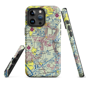 Red Stewart Airfield (40I) VFR Sectional  Tough iPhone Case