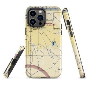 Redfield Ag Strip (MT85) VFR Sectional  Tough iPhone Case