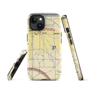 Redfield Ag Strip (MT85) VFR Sectional  Tough iPhone Case