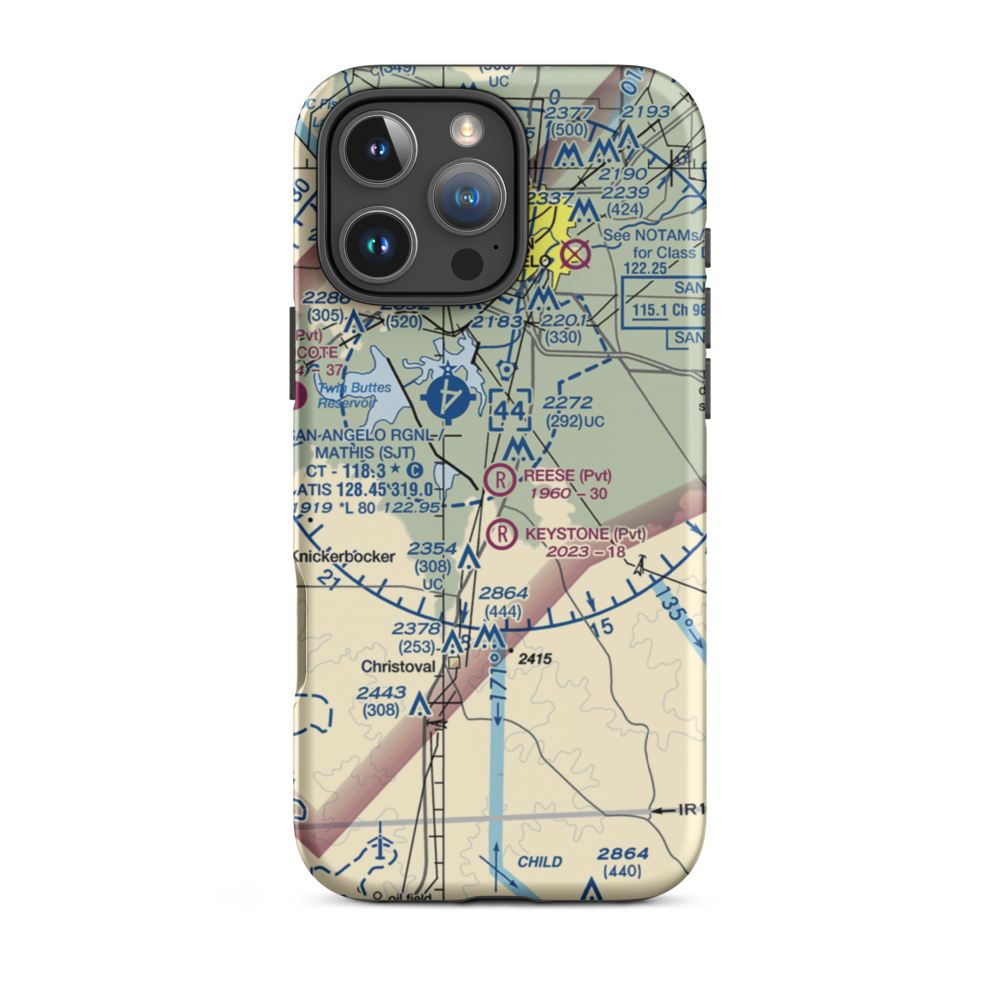 Reece Field (94TA) VFR Sectional  Tough iPhone Case iPhone 16 Pro Max model shown