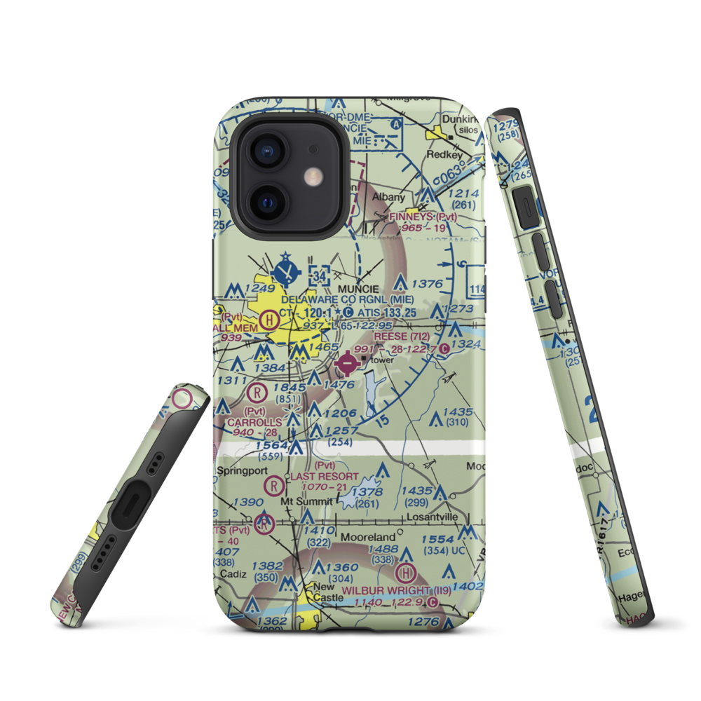 Reese Airport (7I2) VFR Sectional  Tough iPhone Case iPhone 12 model shown