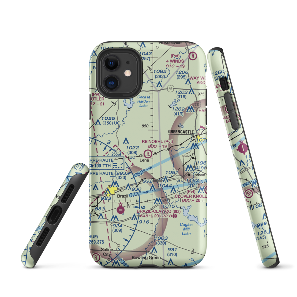 Reinoehl Field (49II) VFR Sectional  Tough iPhone Case iPhone 11 model shown