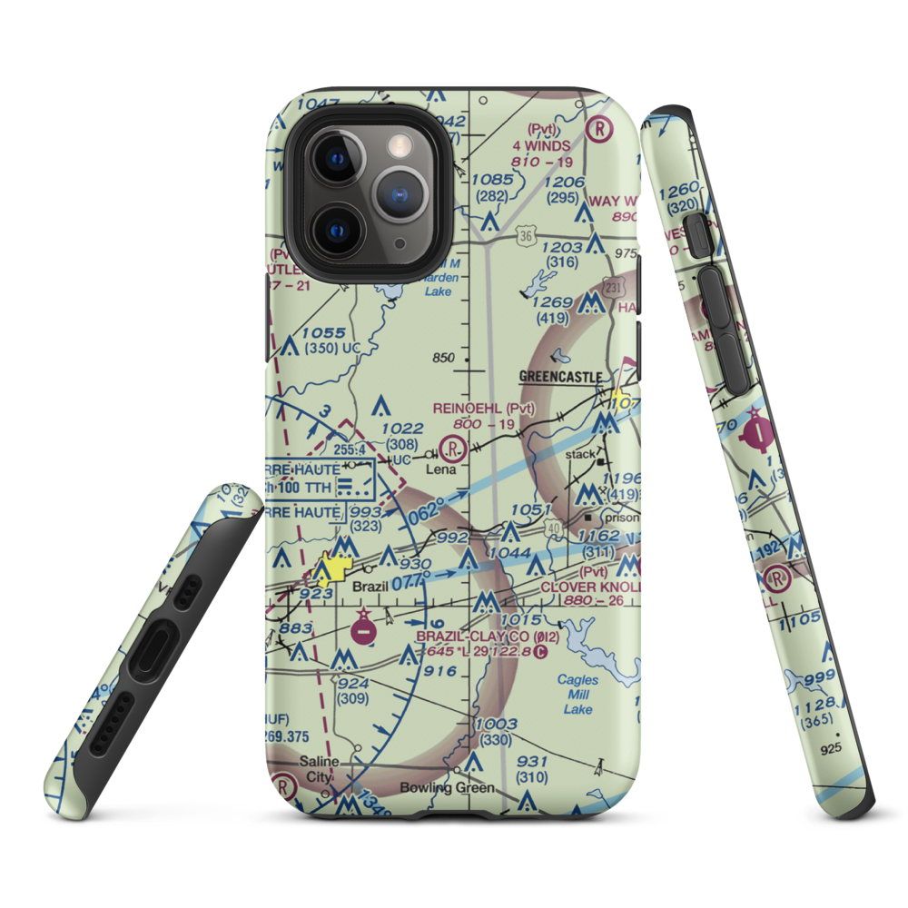 Reinoehl Field (49II) VFR Sectional  Tough iPhone Case iPhone 11 Pro model shown