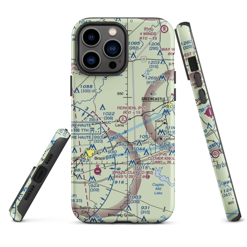 Reinoehl Field (49II) VFR Sectional  Tough iPhone Case iPhone 13 Pro Max model shown