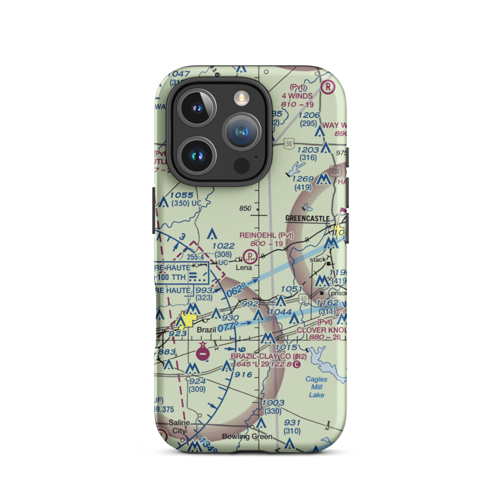 Reinoehl Field (49II) VFR Sectional  Tough iPhone Case iPhone 16 Pro model shown