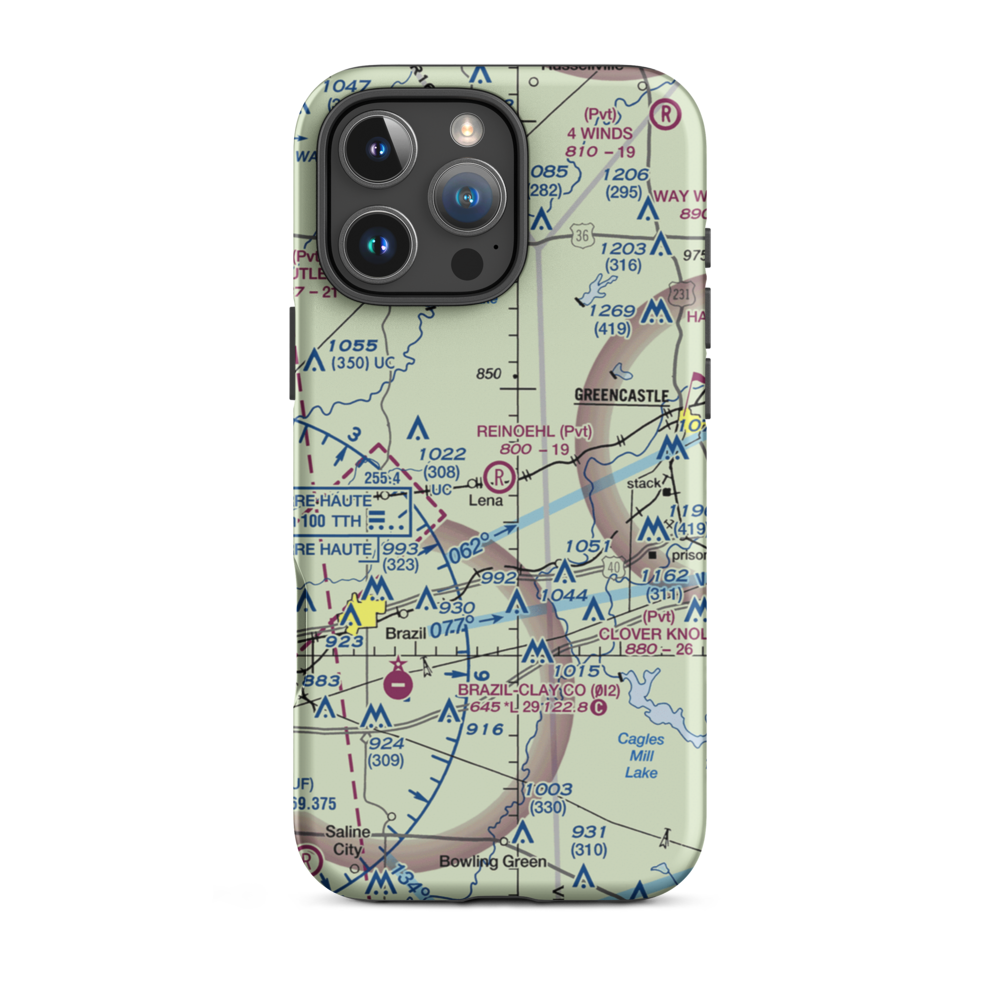Reinoehl Field (49II) VFR Sectional  Tough iPhone Case iPhone 16 Pro Max model shown