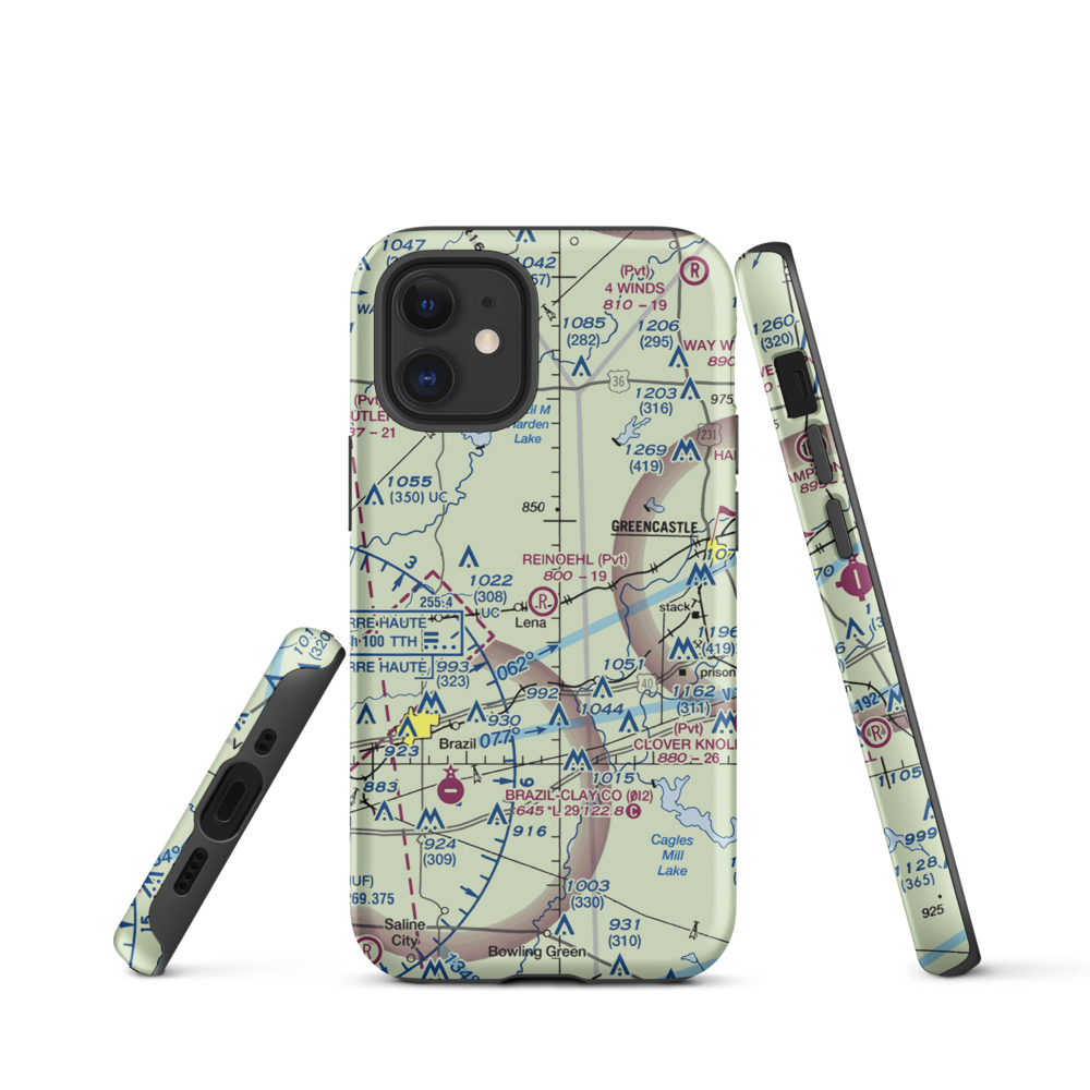 Reinoehl Field (49II) VFR Sectional  Tough iPhone Case iPhone 12 mini model shown